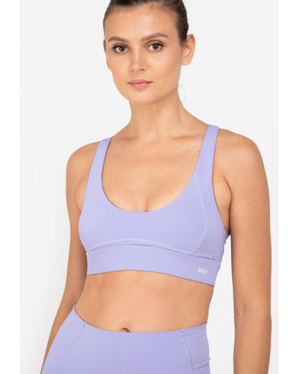 Lilac Sports Bra Yellow