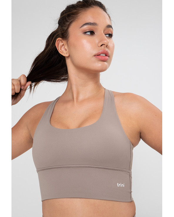 Mila Sports Bra in Brown