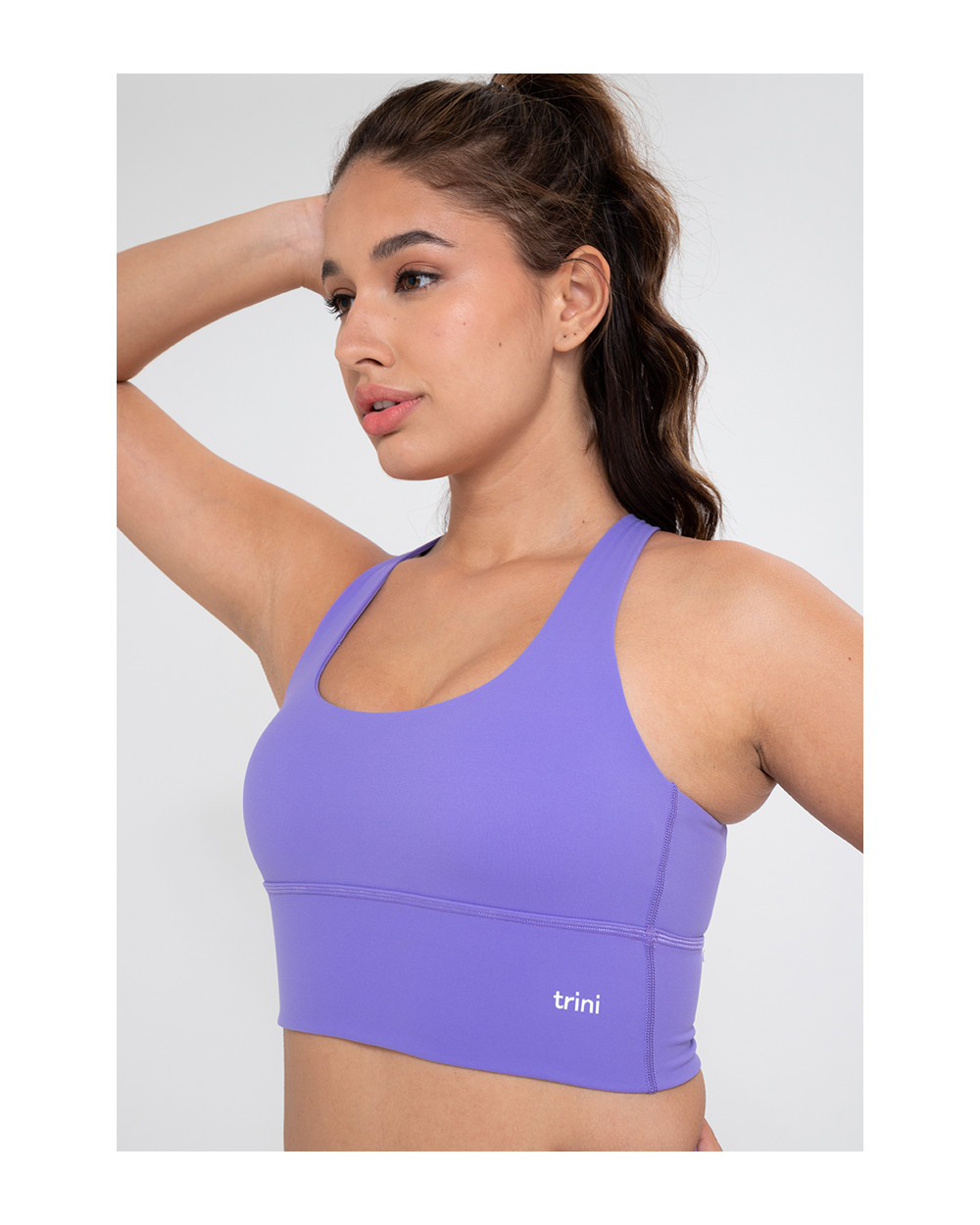 Criss Cross Sports Bra in Lavender